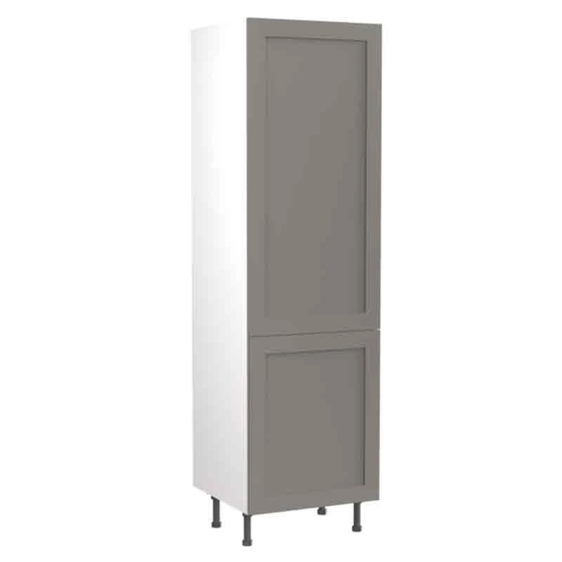Kitchen Kit J-Shaker 600mm Tall 70/30 Fridge/Freezer Housing - Ultra Matt - Dust Grey - Flatpacked - FKKH0822 3 Kitchen Kit J-Shaker 600mm Tall 70/30 Fridge/Freezer Housing - Ultra Matt - Dust Grey - Flatpacked - FKKH0822