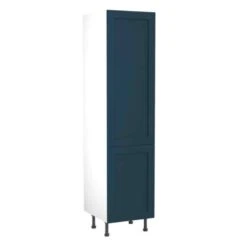 Kitchen Kit J-Shaker 600mm Tall 70/30 Fridge/Freezer Housing - Ultra Matt - Indigo Blue - Flatpacked - FKKH1322