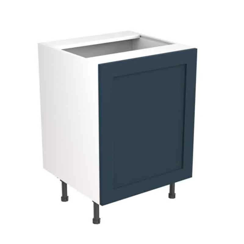 Kitchen Kit Shaker 600mm Sink/Hob Cabinet - Ultra Matt - Indigo Blue - Flatpacked - FKKH1335 3 Kitchen Kit Shaker 600mm Sink/Hob Cabinet - Ultra Matt - Indigo Blue - Flatpacked - FKKH1335