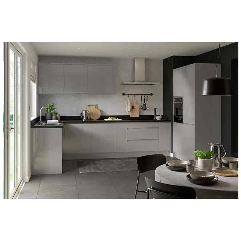 Kitchen Kit J-Pull 500mm Base Cabinet - Super Gloss - Dust Grey - Flatpacked - FKKJ0303 4 Kitchen Kit J-Pull 500mm Base Cabinet - Super Gloss - Dust Grey - Flatpacked - FKKJ0303 - Image 2