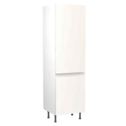Kitchen Kit J-Pull 600mm Tall 70/30 Fridge/Freezer Housing - Ultra Matt - White - Flatpacked - FKKJ0522