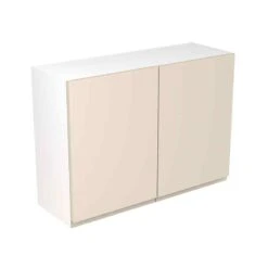 Kitchen Kit J-Pull 1000mm Wall Cabinet - Ultra Matt - Cashmere - Flatpacked - FKKJ0615