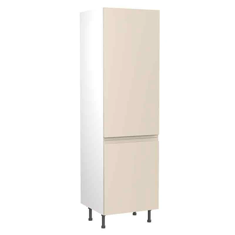 Kitchen Kit J-Pull 600mm Tall 70/30 Fridge/Freezer Housing - Ultra Matt - Cashmere - Flatpacked - FKKJ0622 3 Kitchen Kit J-Pull 600mm Tall 70/30 Fridge/Freezer Housing - Ultra Matt - Cashmere - Flatpacked - FKKJ0622