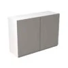 Kitchen Kit J-Pull 1000mm Wall Cabinet - Ultra Matt - Dust Grey - Flatpacked - FKKJ0815 1 Kitchen Kit J-Pull 1000mm Wall Cabinet - Ultra Matt - Dust Grey - Flatpacked - FKKJ0815 -Best Kitchen Items k i kitchen kit fkkj0815