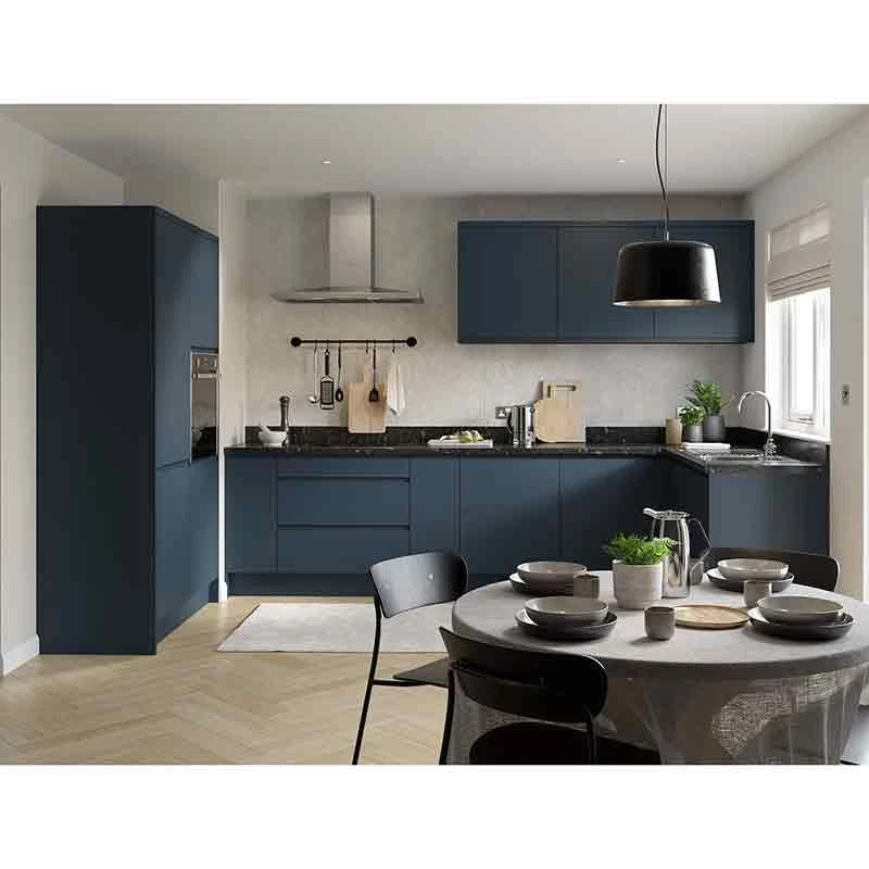 Kitchen Kit J-Pull 2400mm Larder Cabinet End Panel - Ultra Matt - Indigo Blue - Flatpacked - FKKJ1330 4 Kitchen Kit J-Pull 2400mm Larder Cabinet End Panel - Ultra Matt - Indigo Blue - Flatpacked - FKKJ1330 - Image 2