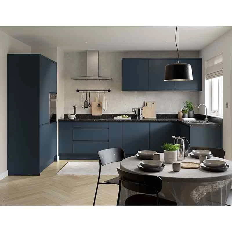 Kitchen Kit J-Pull 600mm Tall Oven & Microwave Housing - Ultra Matt - Indigo Blue - Flatpacked - FKKJ1332 4 Kitchen Kit J-Pull 600mm Tall Oven & Microwave Housing - Ultra Matt - Indigo Blue - Flatpacked - FKKJ1332 - Image 2