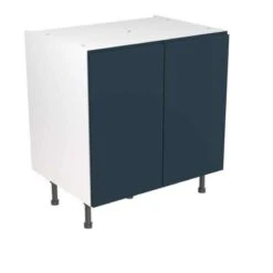Kitchen Kit J-Pull 800mm Base Cabinet - Ultra Matt - Indigo Blue - Flatpacked - FKKJ1336