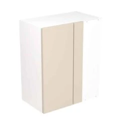 Kitchen Kit Rigid Slab 600mm Blind Corner Wall Cabinet - Super Gloss - Cashmere - Pre-Assembled - RKKF0116