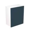 Kitchen Kit Rigid Slab 600mm Wall Cabinet - Ultra Matt - Indigo Blue - Pre-Assembled - RKKF1314 -Best Kitchen Items k i kitchen kit rkkf1314