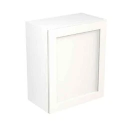 Kitchen Kit Rigid Shaker 600mm Wall Cabinet - Ultra Matt - White - Pre-Assembled - RKKH0514