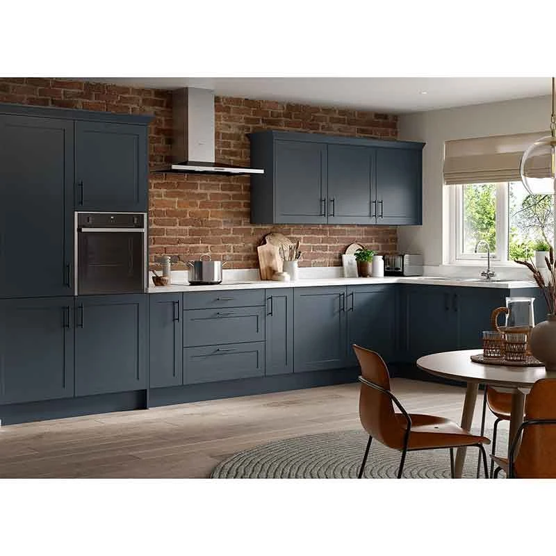 Kitchen Kit Rigid Shaker 500mm Wall Cabinet - Ultra Matt - Indigo Blue - Pre-Assembled - RKKH1313 4 Kitchen Kit Rigid Shaker 500mm Wall Cabinet - Ultra Matt - Indigo Blue - Pre-Assembled - RKKH1313 - Image 2