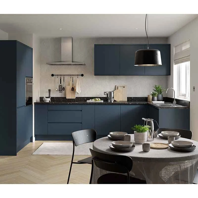 Kitchen Kit Rigid J-Pull 300mm Base Cabinet - Ultra Matt - Indigo Blue - Pre-Assembled - RKKJ1301 4 Kitchen Kit Rigid J-Pull 300mm Base Cabinet - Ultra Matt - Indigo Blue - Pre-Assembled - RKKJ1301 - Image 2