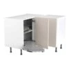 Kitchen Kit Rigid Value 1000mm Blind Corner Base Cabinet With Pull Out Left Cabinet - Standard Matt - Light Grey - Pre-Assembled - RKKM1256 2 Kitchen Kit Rigid Value 1000mm Blind Corner Base Cabinet With Pull Out Left Cabinet - Standard Matt - Light Grey - Pre-Assembled - RKKM1256 -Best Kitchen Items k i kitchen kit rkkm1256