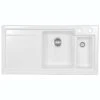Thomas Denby Lydian Chef 1.5 Bowl Kitchen Sink & LH Drainer - White Gloss - LYD1020LWH -Best Kitchen Items l y lyd1020lwh