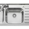 Leisure Luxe 2 Bowl Inset Kitchen Sink Right Hand Small Bowl - Stainless Steel - LX155R/ -Best Kitchen Items lx155r