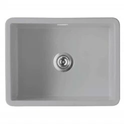 Thomas Denby Metro 1 Bowl Ceramic Large Bowl Kitchen Sink - Sea Mist - MET1050G