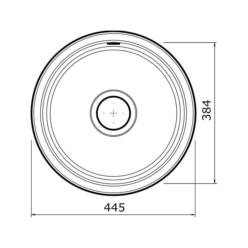 Thomas Denby Metro 1 Bowl Ceramic Round Bowl Kitchen Sink - Sea Mist - MET1060G 4 Thomas Denby Metro 1 Bowl Ceramic Round Bowl Kitchen Sink - Sea Mist - MET1060G - Image 2