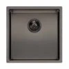 Reginox Miami 1 Bowl Integrated Sink - Gun Metal - MIAMI 40X40 GUNMETAL -Best Kitchen Items miami40x40gunmetal