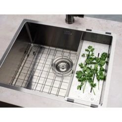 Reginox Miami 1 Bowl Integrated Sink - Gun Metal - MIAMI 50X40 GUNMETAL -Best Kitchen Items miami sink gunmetal 1