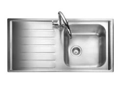 Rangemaster Manhattan 1 Bowl Stainless Steel Kitchen Sink - MN10101L/