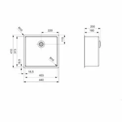 Reginox New Jersery 1 Bowl Integrated Sink - NEW JERSEY 40X37 5 Reginox New Jersery 1 Bowl Integrated Sink - NEW JERSEY 40X37 -Best Kitchen Items n e newjersey40x37 dimensions