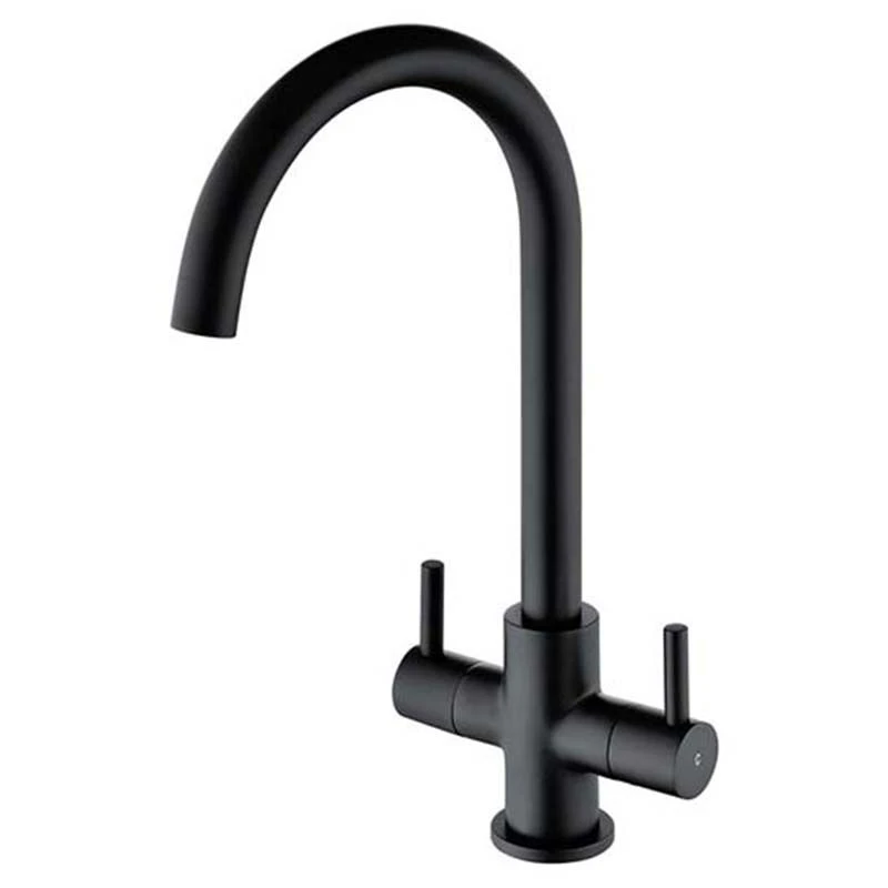 Prima Staten Swan Neck Dual Lever Mixer Tap - Black - BPR2207 3 Prima Staten Swan Neck Dual Lever Mixer Tap - Black - BPR2207