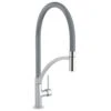 Prima+ Swan Neck Single Lever Mixer Tap With Pull Out Spray - Gun Metal - BPR712 2 Prima+ Swan Neck Single Lever Mixer Tap With Pull Out Spray - Gun Metal - BPR712 -Best Kitchen Items p r prima bpr712 tap