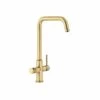 Abode Prothia 3 In 1 Hot & Filter Kitchen Tap Brushed Brass - PT1143 -Best Kitchen Items p t pt1143
