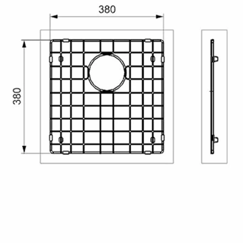 Reginox Miami Stainless Steel Sink Bottom Plate - Copper - R 3005 40X40 COPP BP 4 Reginox Miami Stainless Steel Sink Bottom Plate - Copper - R 3005 40X40 COPP BP - Image 2