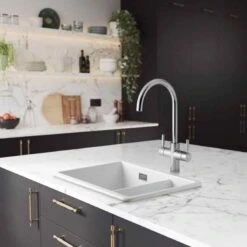 Rangemaster GEO Intense 4 In 1 Tap And Boiler - Brushed - GEO4TIDBF/ -Best Kitchen Items r a rangemaster geo4tidbf lifestyle1