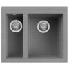 Reginox Quadra 1.5 Bowl Inset Sink - Titanium - QUADRA 150 TT T-WING 2 Reginox Quadra 1.5 Bowl Inset Sink - Titanium - QUADRA 150 TT T-WING -Best Kitchen Items reginox quadra 150 tt t wing