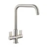 Rangemaster Aquaquad Dual Lever Monobloc Kitchen Tap - Brushed Chrome - TAQ2BF/ -Best Kitchen Items t a taq2bf