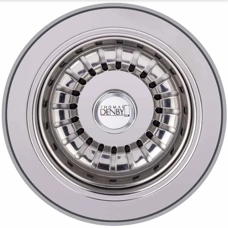 Thomas Denby 1 Bowl Kitchen Sink Deluxe Waste - Chrome - TD1WC 3 Thomas Denby 1 Bowl Kitchen Sink Deluxe Waste - Chrome - TD1WC