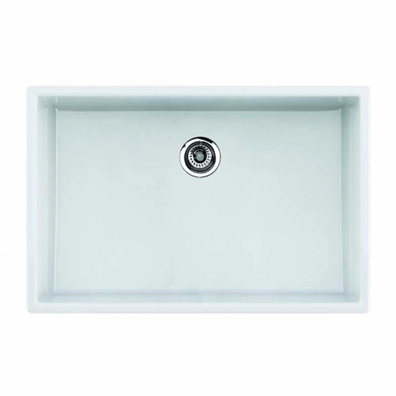 Thomas Denby Legacy 1 Bowl Ceramic Kitchen Sink - White - LEG600 4 Thomas Denby Legacy 1 Bowl Ceramic Kitchen Sink - White - LEG600 - Image 2