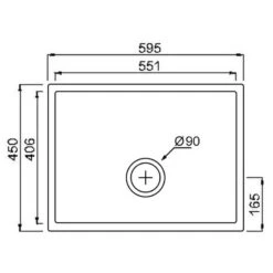 Thomas Denby Legacy 1 Bowl Ceramic Kitchen Sink - White - LEG600 7 Thomas Denby Legacy 1 Bowl Ceramic Kitchen Sink - White - LEG600 -Best Kitchen Items thomas denby legacy leg600 dimensions