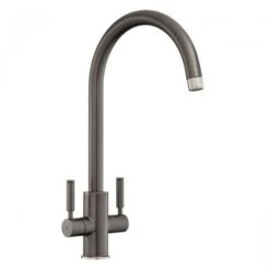 Rangemaster Intense Dual Lever Monobloc Kitchen Tap - Graphite - TID1GR/
