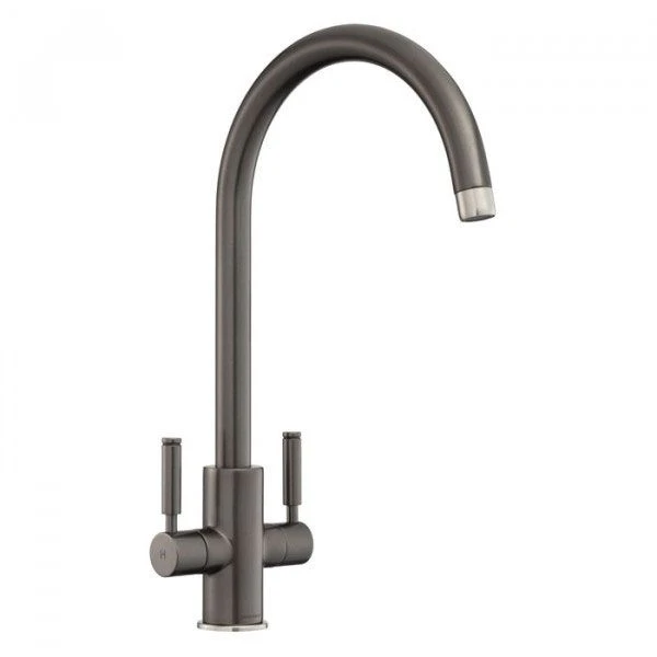 Rangemaster Intense Dual Lever Monobloc Kitchen Tap - Graphite - TID1GR/ 3 Rangemaster Intense Dual Lever Monobloc Kitchen Tap - Graphite - TID1GR/