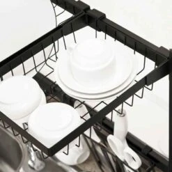 HOMCOM 2 Tier Adjustable Over The Sink Dish Drainer - Black - 801-286V00BK 20 HOMCOM 2 Tier Adjustable Over The Sink Dish Drainer - Black - 801-286V00BK -Best Kitchen Items uan3d6188d6780b46.jpg