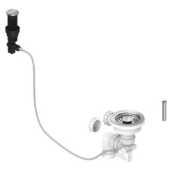 Thomas Denby Presto Automatic Waste Kit (Harmony XL & Compact / Opus XL & Compact) - Chrome - WP10CP