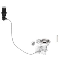 Thomas Denby Presto Automatic Waste Kit (Harmony XW) - Stainless Steel - WP12SS