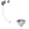 Thomas Denby 1x 90mm Kitchen Sink Waste With Universal Overflow - WKIT1 -Best Kitchen Items wkit1 1